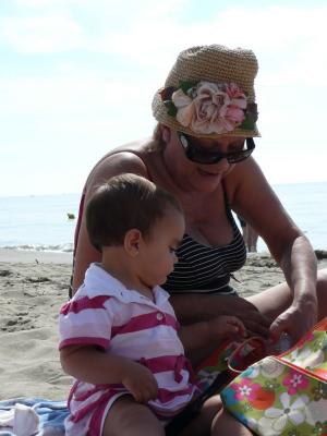 en la playa en OCTUBRE